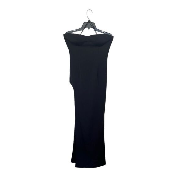 NWT Mônot | Black Strapless Crepe Tube Dress 6 - Picture 6 of 11
